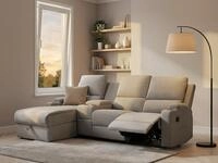 OTTO home Ecksofa "NAPORI Struktur, Multimediasofa, 3er Kinosessel XXL, L-Form"
