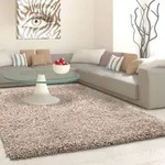 Hochflor-Teppich AYYILDIZ TEPPICHE "Life Shaggy 1500" Gr. 8, beige, B:300cm H:30mm
