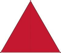 Sonnensegel BENT "Zip-Canvas", rot (rot, rv schwarz), Sonnensegel, B/T: 250cm x