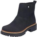 Winterstiefelette RIEKER, Damen, Gr. 37, Warmfutter, schwarz, Lederimitat, unifarben,