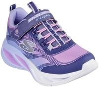 Skechers Sneaker "COSMIC GLOW LIGHTS" Klettschuh mit Glitzer, Gr&ouml;&szlig;enschablone zum