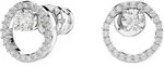 Paar Ohrstecker SWAROVSKI "Constella Pav&eacute;", silber (metallfarben, kristallwei&szlig;,