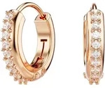 Paar Creolen SWAROVSKI "Schmuck Geschenk Matrix Ohrringe", rosa (ros&eacute;goldfarben,