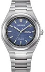 Solaruhr CITIZEN, silber (titansilberfarben, blau), Armbanduhren, Damen, Armbanduhr,