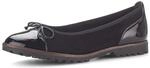 Ballerina GABOR "Gabor Ballerinas Leder", Damen, Gr. 38,5, schwarz, Leder, Schuhe