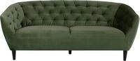 ACTONA GROUP 3-Sitzer "Ria Couch, Sofa," Samtstoff, Massivholz-Beine,