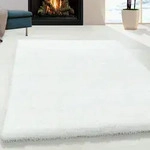 Hochflor-Teppich AYYILDIZ TEPPICHE "BRILLIANT 4200", weiß (snow), B:240cm H:50mm Hochflor-Teppich AYYILDIZ TEPPICHE "BRILLIANT 4200", weiß (snow), B:240cm H:50mm