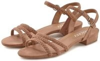 Sandale LASCANA "Sommerschuh", Damen, Gr. 36, braun (taupe), Obermaterial: 100%