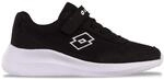 Sneaker LOTTO, Kinder, Gr. 25, schwarz-wei&szlig; (schwarz, wei&szlig;), Kunstfaser, Synthetik,