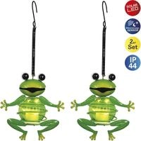 n&auml;ve LED Solarleuchte "2er Set Solar-Deko-H&auml;ngeleuchte "FROSCH"" 1 Stk....