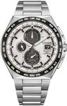 Funkchronograph CITIZEN, silber (titansilberfarben, wei&szlig;), Armbanduhren, Herren,