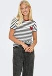 ONLY Kurzarmshirt "ONLHEART LIFE S/S TEE JRS NOOS"