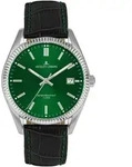 Quarzuhr JACQUES LEMANS "Derby", schwarz (schwarz, gr&uuml;n, gr&uuml;n), Armbanduhren,