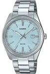 Quarzuhr, silber (silberfarben, hellblau), CASIO TIMELESS COLLECTION, Armbanduhren,