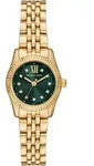 Quarzuhr MICHAEL KORS "LEXINGTON", gold (goldfarben, gr&uuml;n), Armbanduhren, Damen,