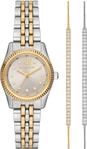 Quarzuhr MICHAEL KORS "PETITE LEXINGTON", silber (edelstahlfarben, goldfarben),