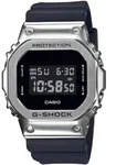 Chronograph CASIO G-SHOCK, silber (schwarz, silberfarben), Armbanduhren, Herren,