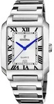 Quarzuhr FESTINA "On The Square", silber (silberfarben), Armbanduhren, Damen,