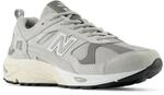 Sneaker NEW BALANCE "878", Herren, Gr. 41,5, grau (moonrock), Leder, Textil, Schuhe