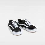 Sneaker VANS "Brooklyn LS", Jungen, Gr. 35, schwarz-wei&szlig; (ba2, suede, canvas