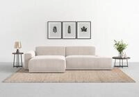 TRENDMANUFAKTUR Ecksofa "Braga, mit hochwertigem Kaltschaum, L-Form, in Cord
