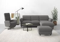 sit&more Ecksofa "Grenoble L-Form mit Federkern" wahlweise mit Schlaffunktion,