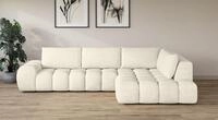 OTTO home Ecksofa "AZITA L-Form, XXL 352 cm Designsofa in Bubble-Opitk" lose