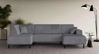 Home affaire Wohnlandschaft "ARROS U-Form mit Wellenunterfederung, Ma&szlig;e B/T/H: