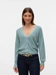 Vero Moda Strickjacke "VMNEWLEXSUN LS SHORT V-NECK CAR GA NOOS" mit Knopfleiste