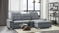 WERK2 Ecksofa "Carmen, mit Bettfunktion & Bettkasten, optional Sitztiefenverstellung"