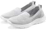 Slipper LASCANA "Halbschuh, Sneaker, Slip-On-Sneaker", Damen, Gr. 40, grau