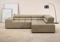 Home affaire Ecksofa "Ancona, Ecksofa, incl. Kopfteilverstellung, Breite 249 cm,