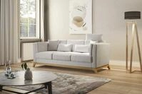 Home affaire 3-Sitzer "Viva" mit Holzrahmen aus Eiche