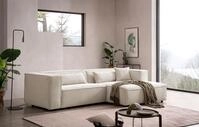 LeGer Home by Lena Gercke Ecksofa "PIARA mit Kedernaht, Cord, Leinenoptik o.