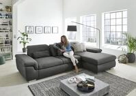 Die PlanBar Ecksofa "MP-IN17041 L-Form, Breite 325 cm" Sitztiefenverstellung,