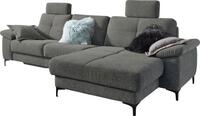 3C Carina Ecksofa "Burnaby bequem und modern, L-Form" 2 Kopfst&uuml;tzen, optional...