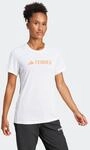 Funktionsshirt ADIDAS TERREX "W MT LOG TECH T", Damen, Gr. XS, wei&szlig;, Obermaterial: