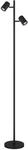 GLOBO LIGHTING Stehlampe "JAMES", schwarz (schwarz matt), 1 Stk., Leuchten,