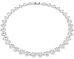 Collier SWAROVSKI "Schmuck Geschenk Ariana Grande Tennis Halskette Herz", silber
