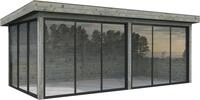 Palmako Gartenhaus "Lenna 16,6 m&sup2;, Set 402 Slide"