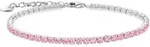Armband THOMAS SABO "Schmuck Silber 925 Tennisarmband" Gr. 19, bunt (silberfarben,
