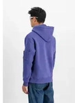 Hoodie ALPHA INDUSTRIES "Alpha Puff Print Hoodie", Herren, Gr. S, lila (night lila),