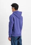 Hoodie ALPHA INDUSTRIES "Alpha Puff Print Hoodie", Herren, Gr. S, lila (night lila),