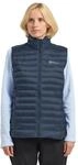 Daunenweste JACK WOLFSKIN "PILVI DOWN VEST W", Damen, Gr. XS, blau (midnightsky),