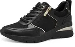 Sneaker TAMARIS, Damen, Gr. 42, gold (schwarz, goldfarben), Lacksynthetik,