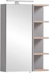 welltime Spiegelschrank "Lugo, Breite 49 cm" Mit LED-Beleuchtung, Regal beidseitig