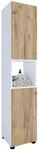 VCM Hochschrank "Holz Badm&ouml;bel Badschrank Hochschrank Flandu" 1 Stk. tlg.