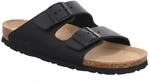 Pantolette ROHDE "Grado", Herren, Gr. 48, schwarz, Leder, Schuhe Pantolette,