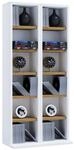 VCM Media-Regal "Holz CD DVD Stand Regal Schrank St&auml;nder Milano" 1 Stk. tlg.