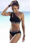 Elbsand Bustier-Bikini mit Markenschriftz&uuml;gen in Kontrastfarbe